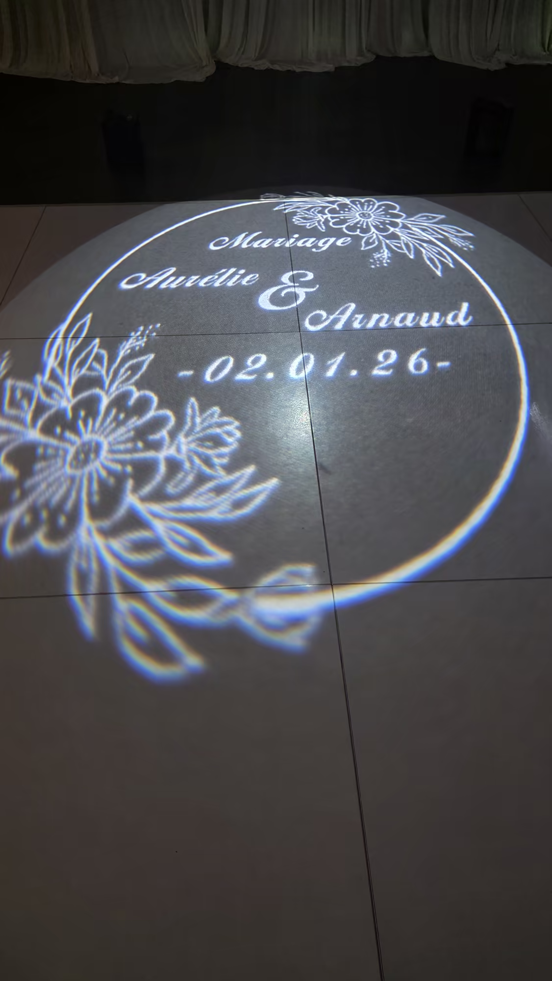 Projection des prénoms — animation DJ Lambiance974 à La Réunion